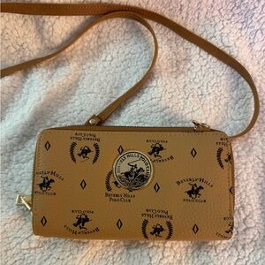 Beverly Hills Polo Club Beige Crossbody Bag
